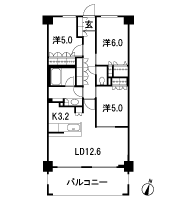 Floor: 3LDK, the area occupied: 72.5 sq m, Price: 36,800,000 yen, now on sale