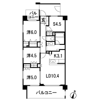 Floor: 3LDK + S, the occupied area: 75.03 sq m, Price: 37,400,000 yen, now on sale