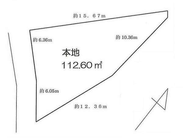 Compartment figure. Land price 8.8 million yen, Land area 112.6 sq m