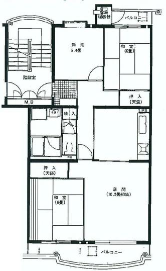 Floor plan. 3LDK, Price 14.8 million yen, Occupied area 82.65 sq m , Balcony area 10.65 sq m