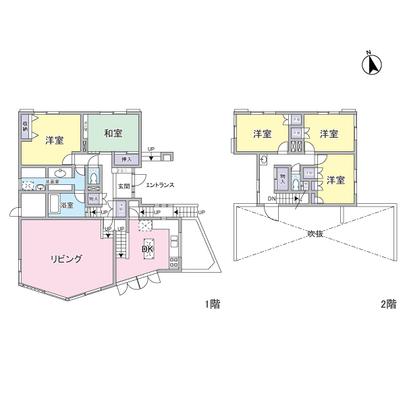 Floor plan. 5L ・ There DK type car port and garage