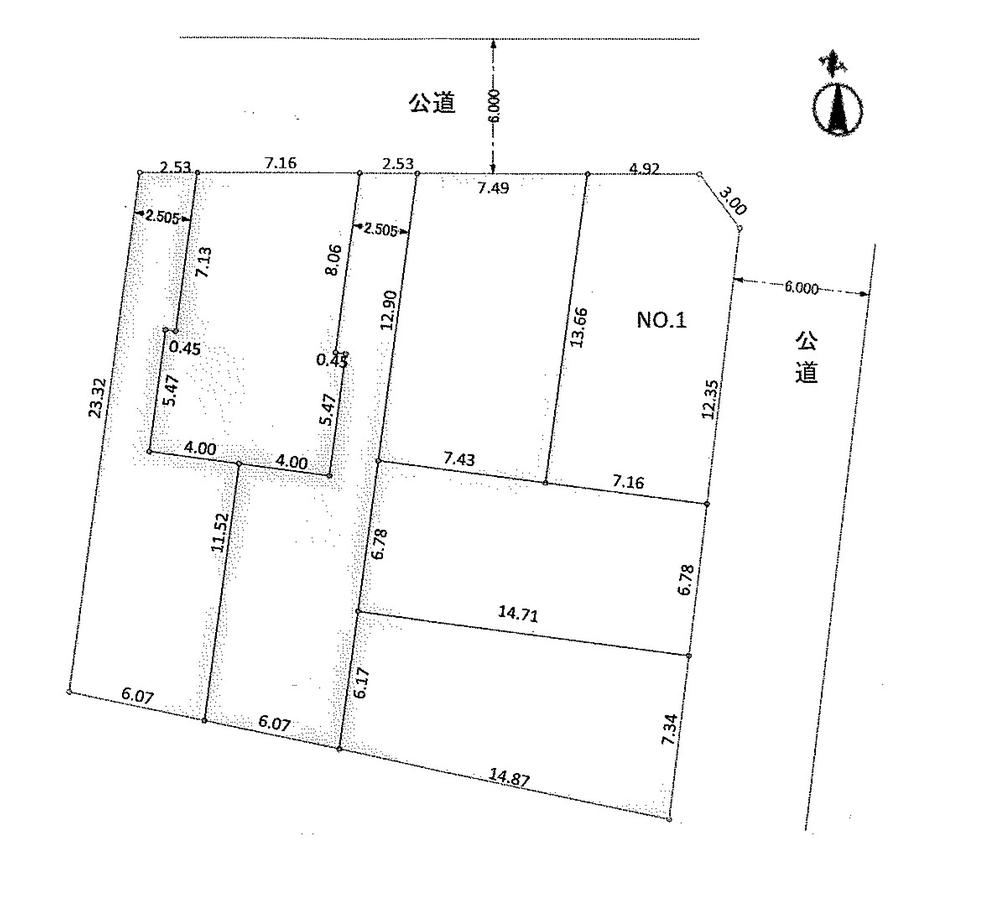 Compartment figure. Land price 25,800,000 yen, Land area 98.53 sq m