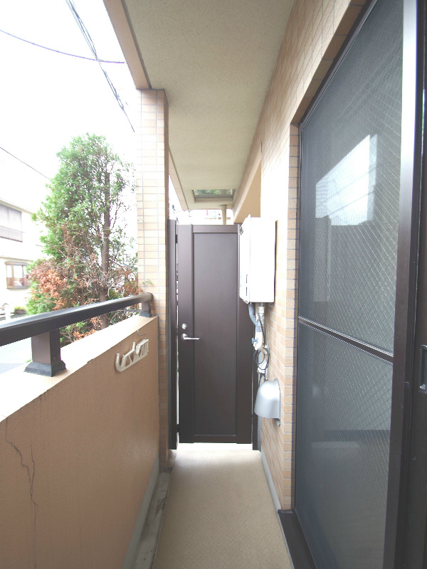 Balcony. It dries also laundry firm!