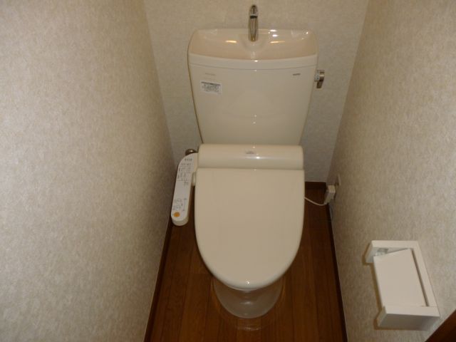 Toilet. Restroom with cleanliness.