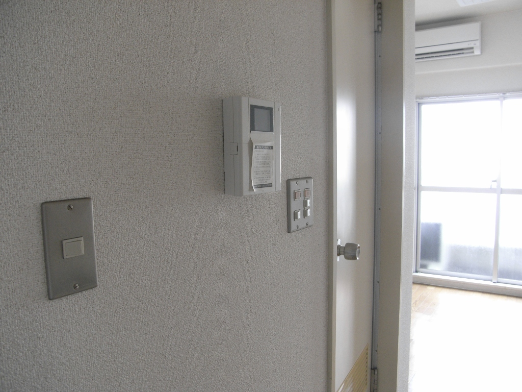 Security. Hands-free intercom installation with a TV monitor