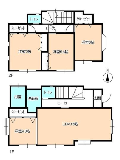 Floor plan. 26,800,000 yen, 4LDK, Land area 110.07 sq m , Building area 98.32 sq m