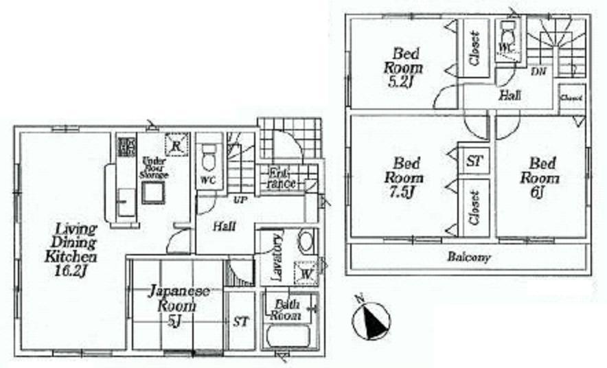 Floor plan. 29,900,000 yen, 4LDK, Land area 184.15 sq m , Building area 94.76 sq m