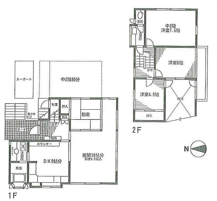 Floor plan. 25 million yen, 3LDK, Land area 189.74 sq m , Building area 97.41 sq m
