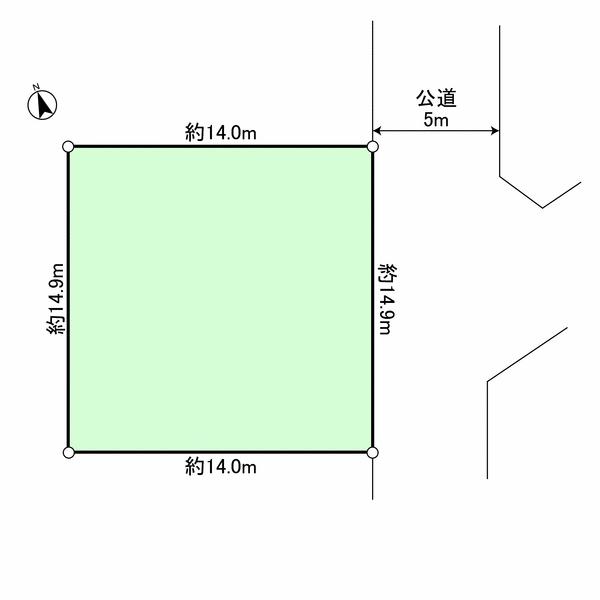 Compartment figure. Land price 24,800,000 yen, Land area 209.9 sq m