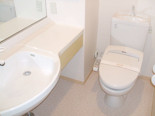 Washroom. Wash basin, such as hotels