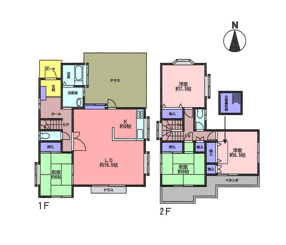 Floor plan. 28,900,000 yen, 4LDK, Land area 182.7 sq m , Building area 113.86 sq m