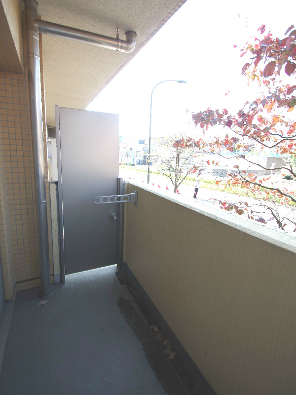 Balcony. It dries also laundry firm! 