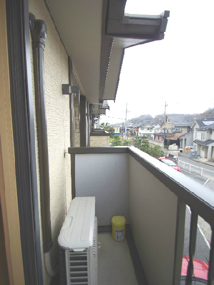 Balcony. The window also has a security shutter over! 