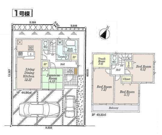 Floor plan. 28.8 million yen, 4LDK, Land area 113.3 sq m , Building area 88.28 sq m floor plan