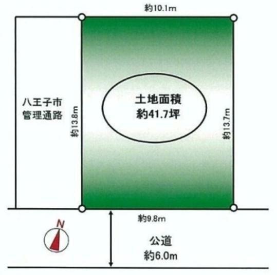 Compartment figure. Land price 22,800,000 yen, Land area 138.18 sq m