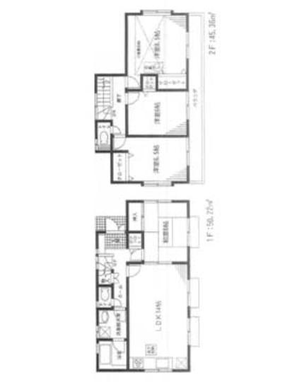 Floor plan. 28.8 million yen, 4LDK, Land area 212.8 sq m , Building area 95.58 sq m