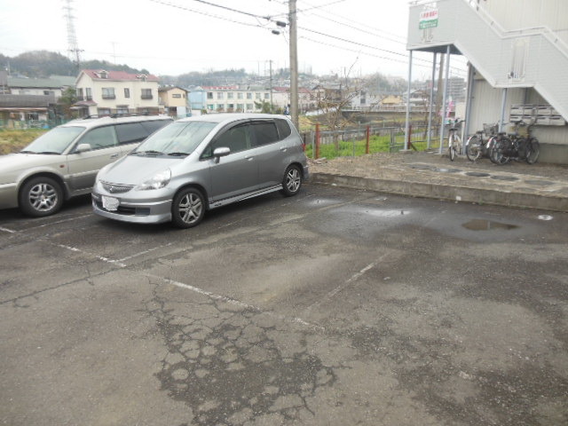 Parking lot. It has also equipped with on-site parking