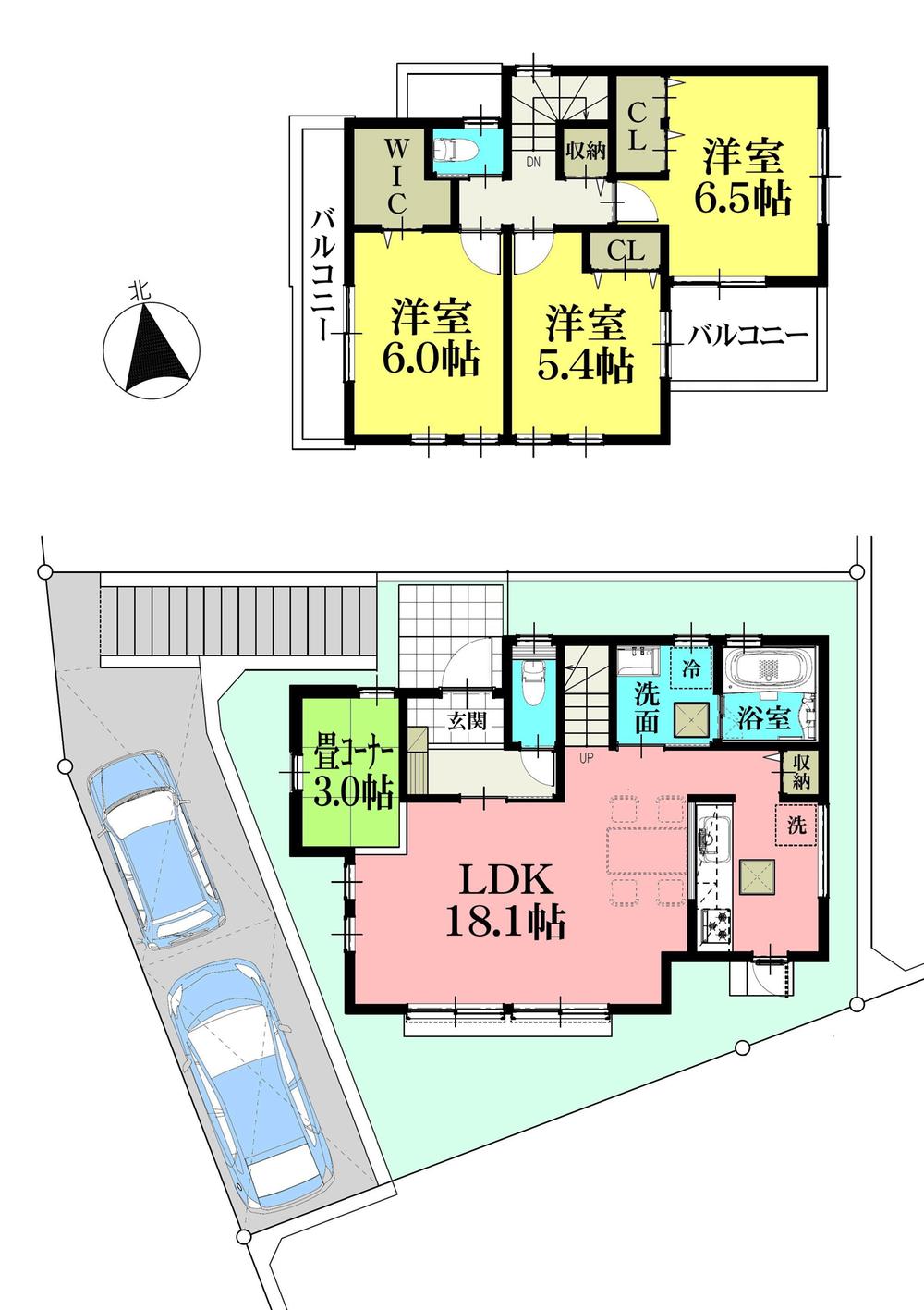 Compartment view + building plan example. Kaneman until KATAKURA shop 240m