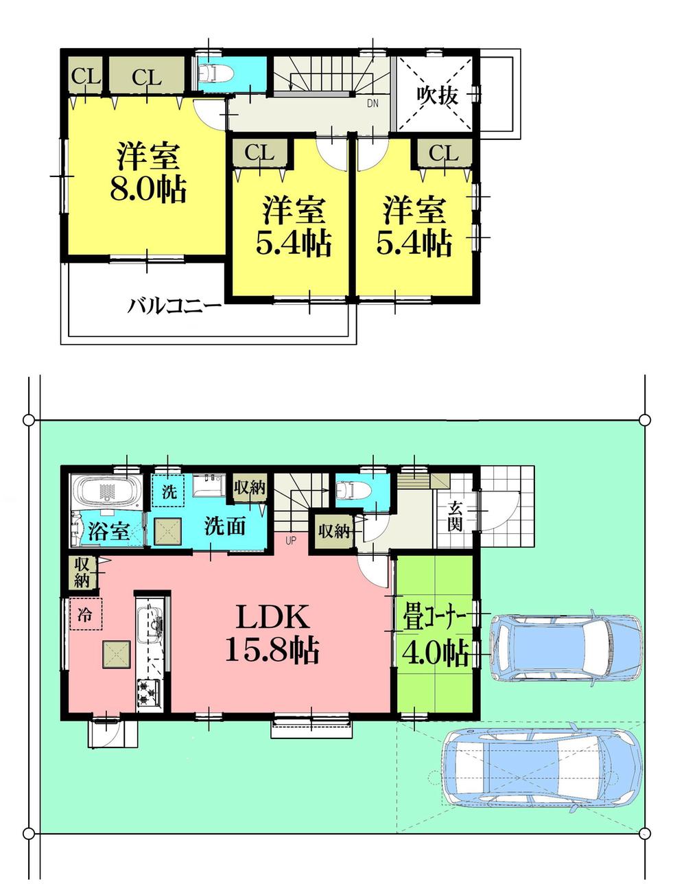 Compartment view + building plan example. Kaneman until KATAKURA shop 240m