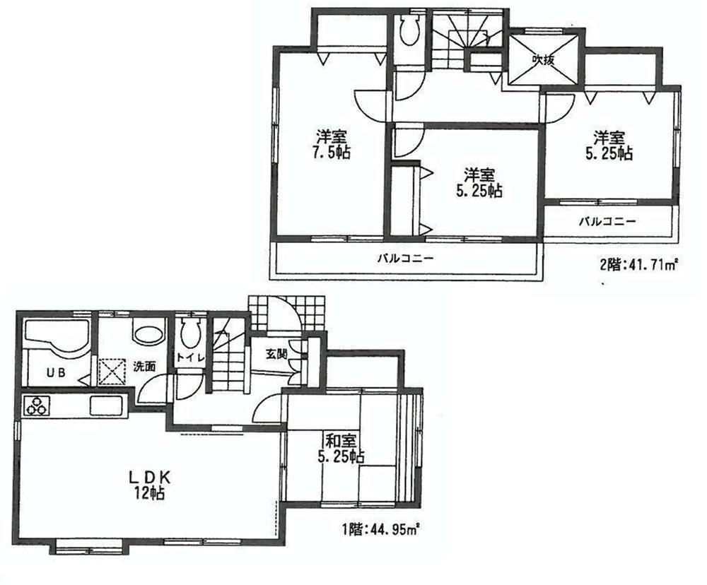 Floor plan. 23,900,000 yen, 4LDK, Land area 120.03 sq m , Building area 86.66 sq m ◎ All rooms southeast ◎ entrance atrium