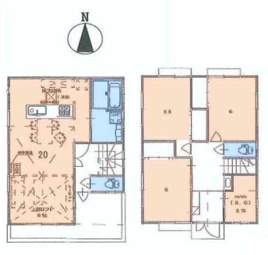 Building plan example (floor plan). 1