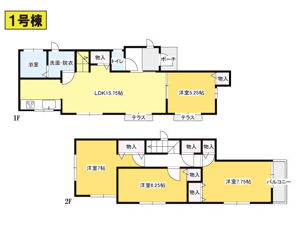 Floor plan. (Floor plan), Price 22,800,000 yen, 4LDK, Land area 119.82 sq m , Building area 93.87 sq m