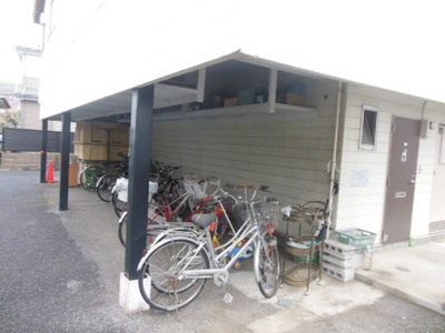 Other common areas. After all, it is covered bicycle parking