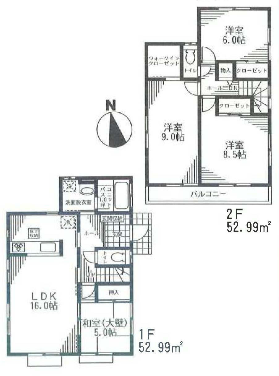 Floor plan. (16), Price 43,800,000 yen, 4LDK, Land area 170.79 sq m , Building area 105.98 sq m