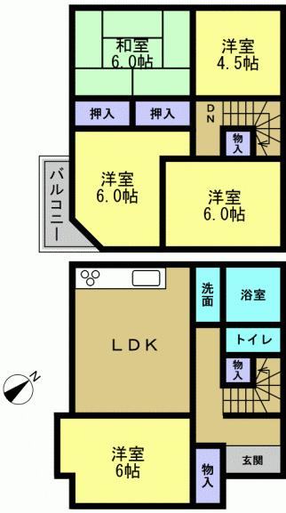 Floor plan. 34,800,000 yen, 3LDK, Land area 165.38 sq m , Building area 93.53 sq m