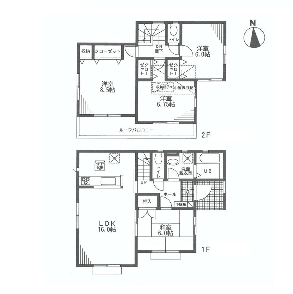 Floor plan. Price 28.8 million yen, 4LDK, Land area 147.26 sq m , Building area 99.36 sq m