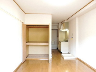 Living and room. Is a closet-type storage