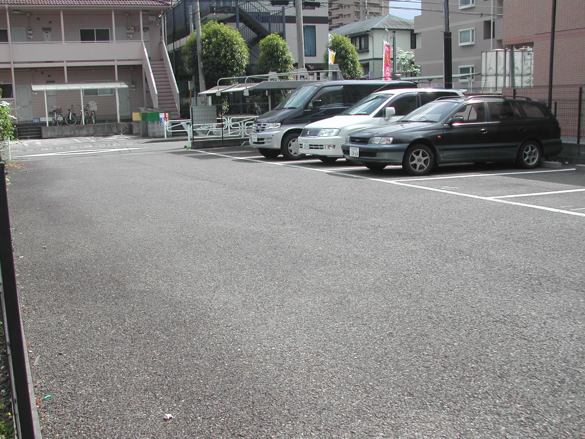 Parking lot. The entire surface of the pavement