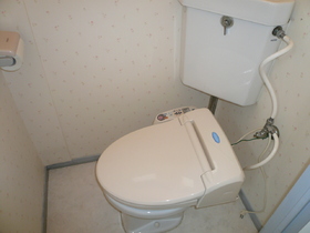 Toilet. It is hot water cleaning function toilet seat