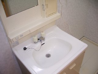 Washroom. There undressing space with separate wash basin