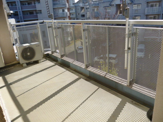 Balcony. Spacious balcony with depth.