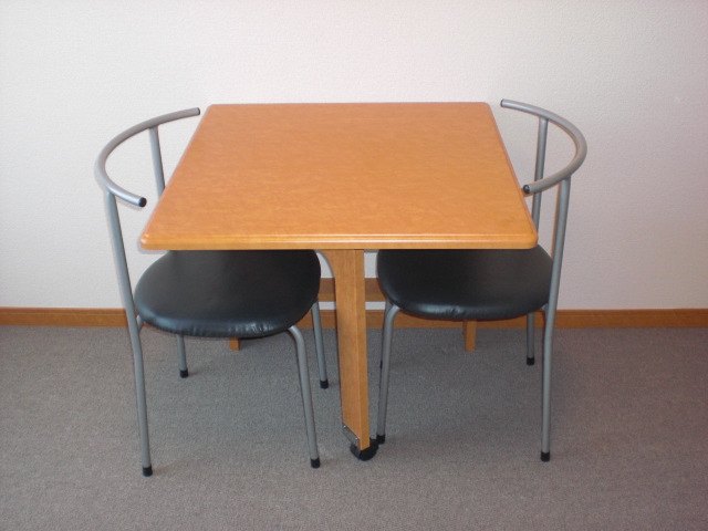 Other Equipment. Table and two chairs