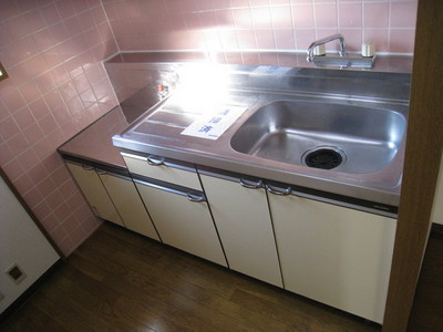 Kitchen. Two-burner gas stove installation Allowed