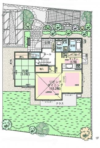 Floor plan. 45,800,000 yen, 4LDK, Land area 202.93 sq m , Building area 113.44 sq m 1 floor Floor plan