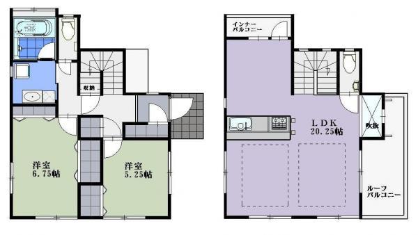 Floor plan. 28,900,000 yen, 2LDK, Land area 142.2 sq m , Building area 82.38 sq m