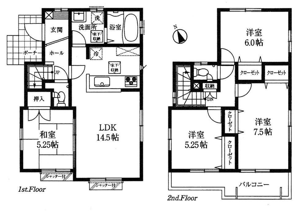 Floor plan. 27,900,000 yen, 4LDK, Land area 100 sq m , Building area 91.18 sq m