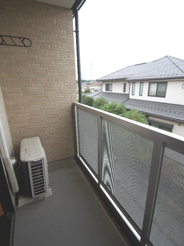 Balcony. It dries also laundry firm!