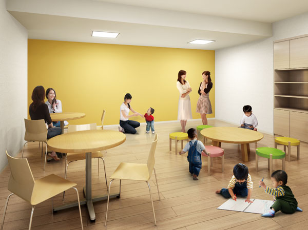 Shared facilities.  [Kids Room] We established the kids room to play with confidence even on rainy days on site. Is a facility to support the families with the children grew up prime. (Rendering)