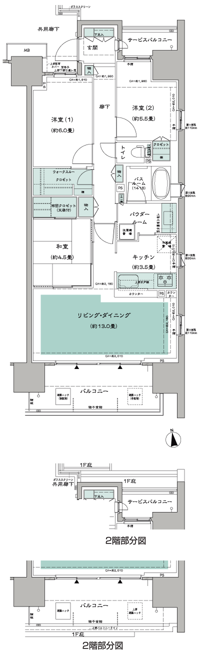 Floor: 3LD ・ K + WTC (walk-through closet), the occupied area: 77.16 sq m, Price: 40,800,000 yen (tentative)