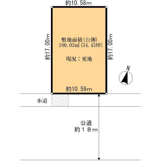 Compartment figure. Land price 33 million yen, Land area 180.03 sq m