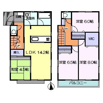 Floor plan. 30,900,000 yen, 4LDK, Land area 122.21 sq m , Building area 97.7 sq m