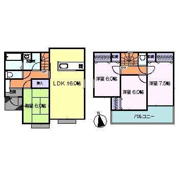 Floor plan. 26,800,000 yen, 4LDK, Land area 130.77 sq m , Building area 99.36 sq m