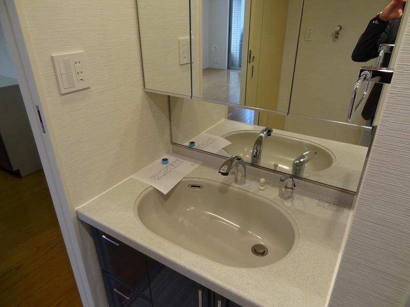 Wash basin, toilet. Single lever shower faucet