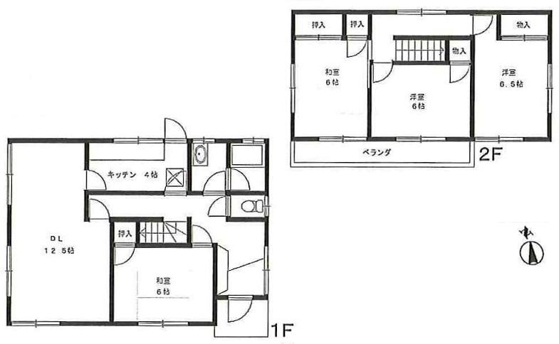 Floor plan. 35,800,000 yen, 4LDK, Land area 204.44 sq m , Building area 97.9 sq m