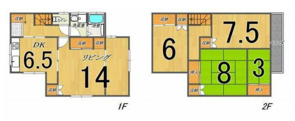 Floor plan. 9.8 million yen, 3LDK+S, Land area 101.14 sq m , Building area 102.51 sq m