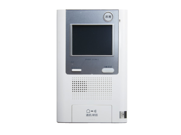 Security.  [Monitor with intercom] Visitor is a can see the image and the voice of the color monitor peace of mind. (Same specifications)
